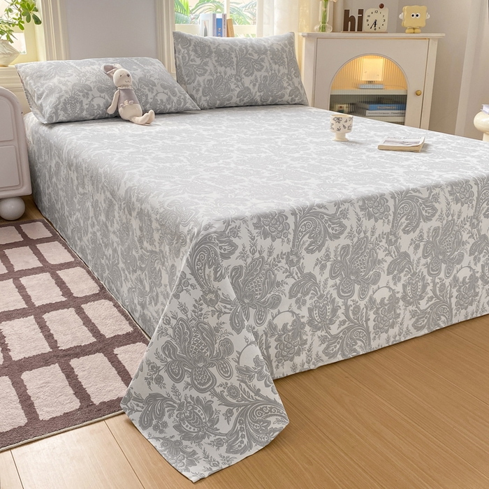 91家纺网 家纺一手货源 找家纺 漫仙阁家纺 2026新款老粗布床单系列 沉香