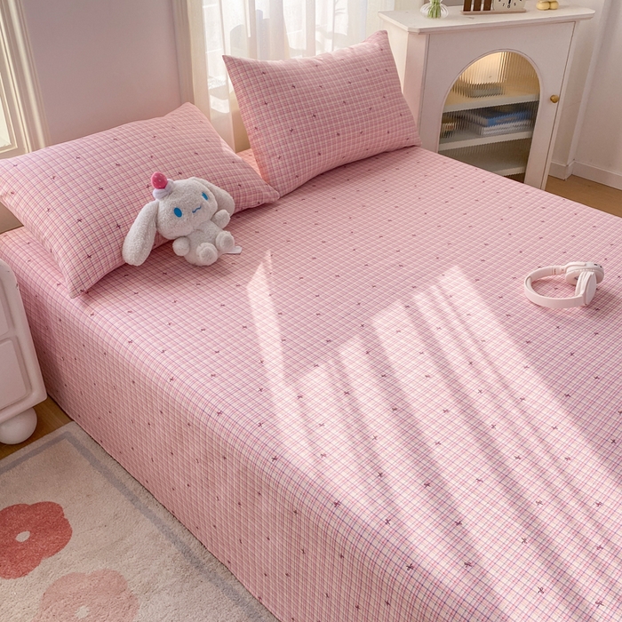 91家纺网 家纺一手货源 找家纺 漫仙阁家纺 2026新款老粗布床单系列 蝴蝶结