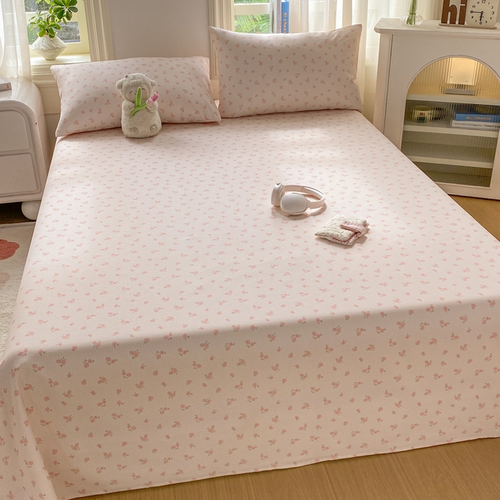 91家纺网 家纺一手货源 找家纺 漫仙阁家纺 2026新款老粗布床单系列 花丛