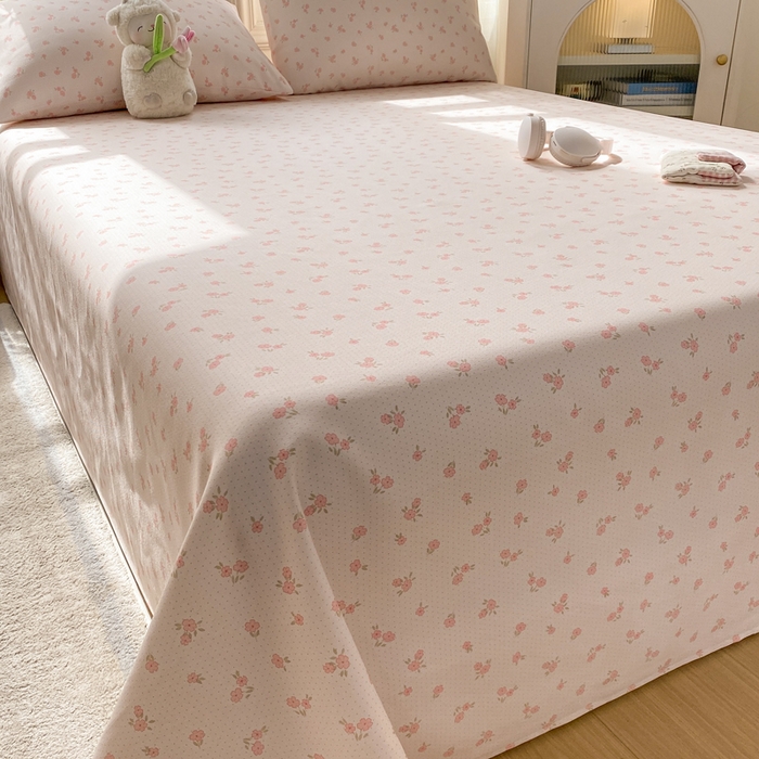 91家纺网 家纺一手货源 找家纺 漫仙阁家纺 2026新款老粗布床单系列 花丛