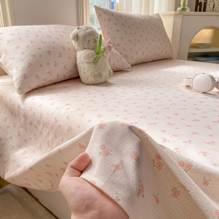 91家纺网 家纺一手货源 找家纺 漫仙阁家纺 2026新款老粗布床单系列 花丛