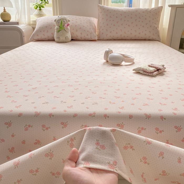 91家纺网 家纺一手货源 找家纺 漫仙阁家纺 2026新款老粗布床单系列 花丛