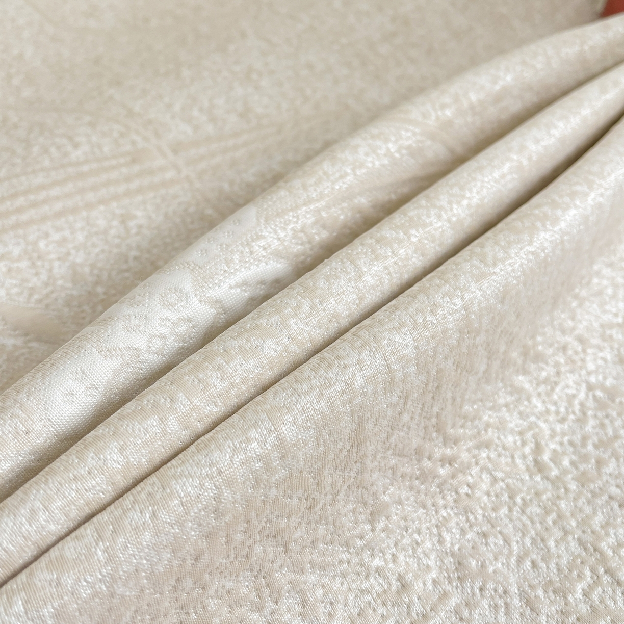 91家纺网 家纺一手货源 找家纺 绒艺席业 2026年新款立体浮雕工艺正宗凉感豆豆席凉席席子-床裙款 豆豆彩蝶-香槟