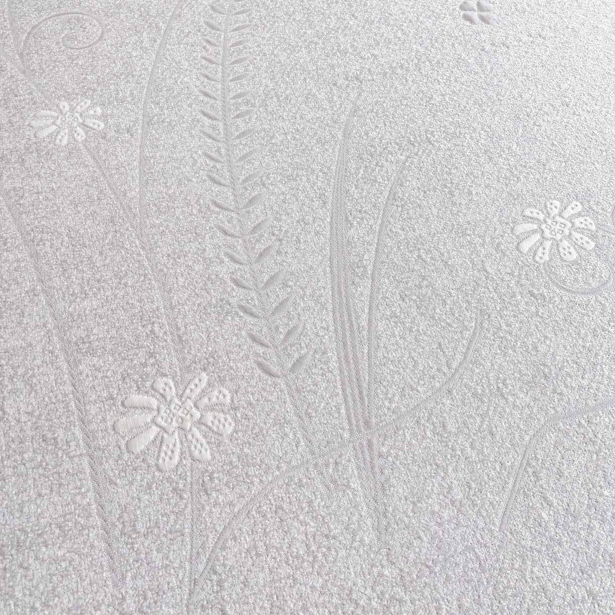 91家纺网 家纺一手货源 找家纺 绒艺席业 2026年新款立体浮雕工艺正宗凉感豆豆席凉席席子-床裙款 豆豆彩蝶-灰色