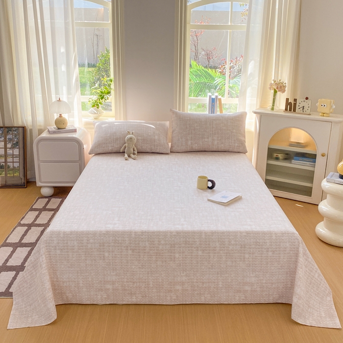 91家纺网 家纺一手货源 找家纺 漫仙阁家纺 2026新款老粗布床单系列 简格