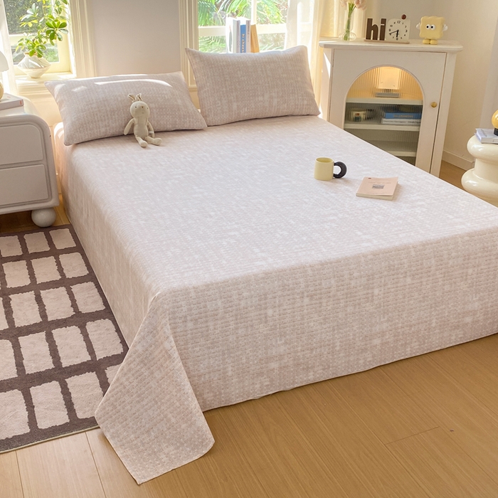 91家纺网 家纺一手货源 找家纺 漫仙阁家纺 2026新款老粗布床单系列 简格