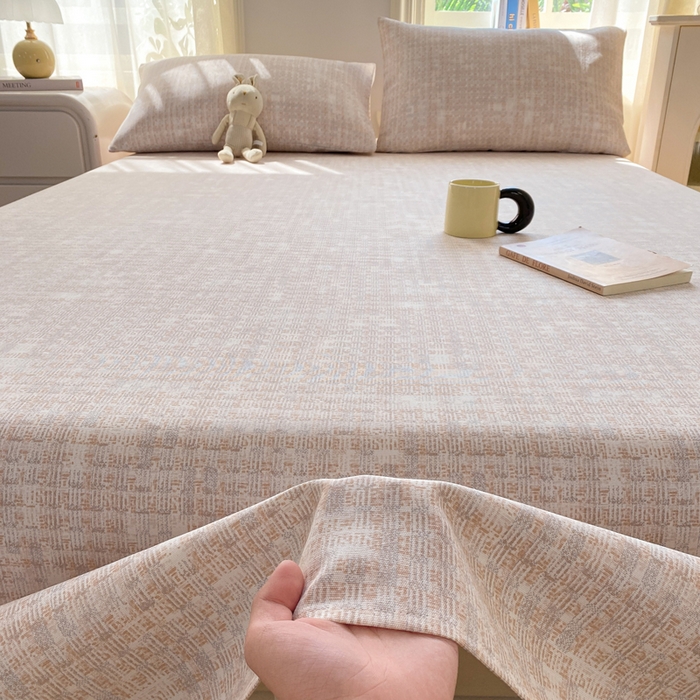 91家纺网 家纺一手货源 找家纺 漫仙阁家纺 2026新款老粗布床单系列 简格