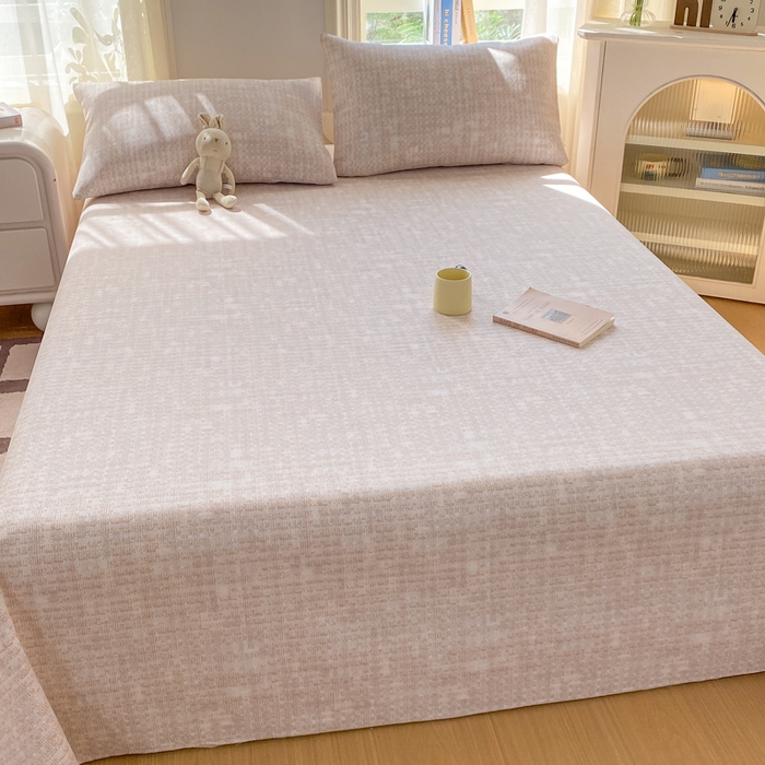 91家纺网 家纺一手货源 找家纺 漫仙阁家纺 2026新款老粗布床单系列 简格