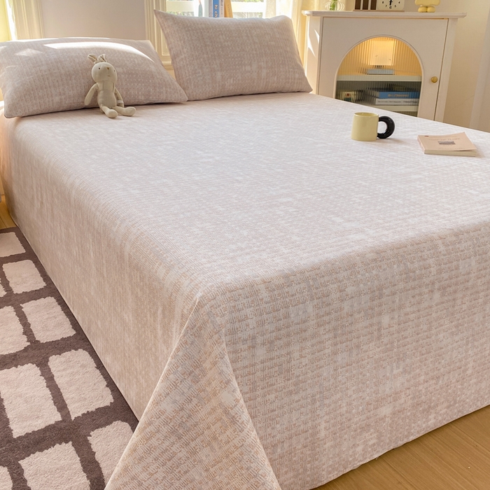 91家纺网 家纺一手货源 找家纺 漫仙阁家纺 2026新款老粗布床单系列 简格