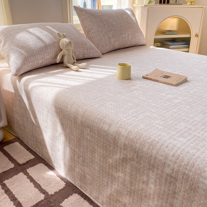 91家纺网 家纺一手货源 找家纺 漫仙阁家纺 2026新款老粗布床单系列 简格