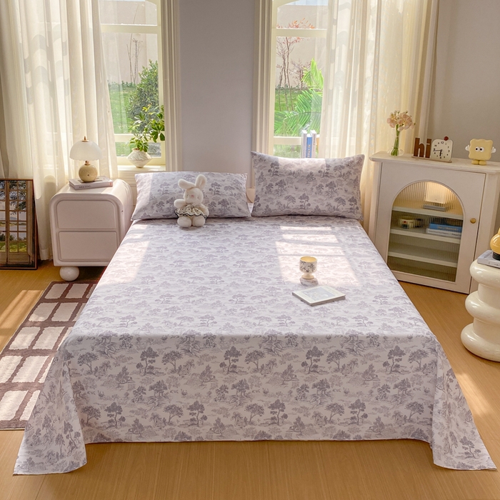 91家纺网 家纺一手货源 找家纺 漫仙阁家纺 2026新款老粗布床单系列 江南