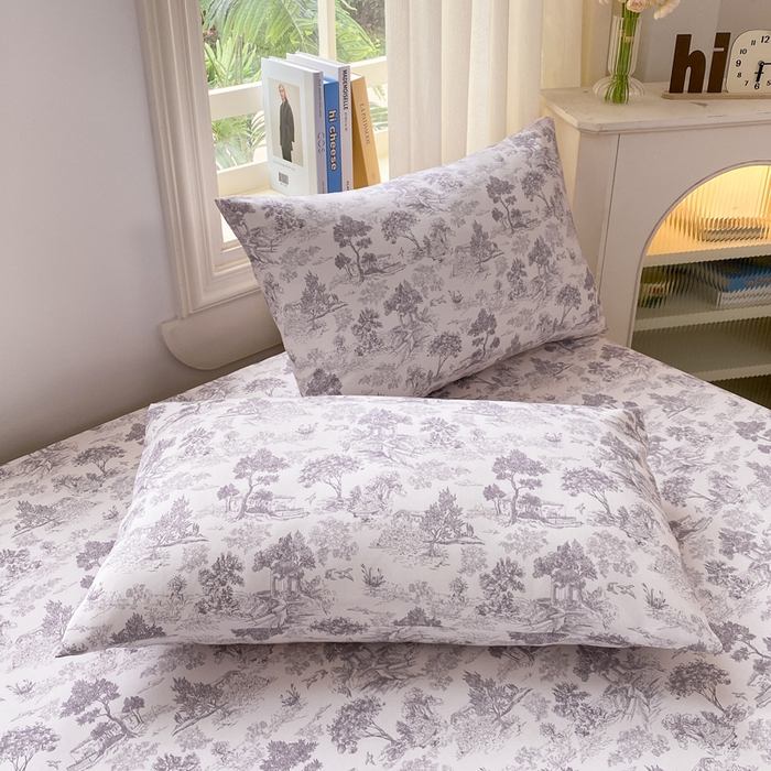 91家纺网 家纺一手货源 找家纺 漫仙阁家纺 2026新款老粗布床单系列 江南