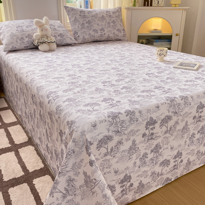 91家纺网 家纺一手货源 找家纺 漫仙阁家纺 2026新款老粗布床单系列 江南