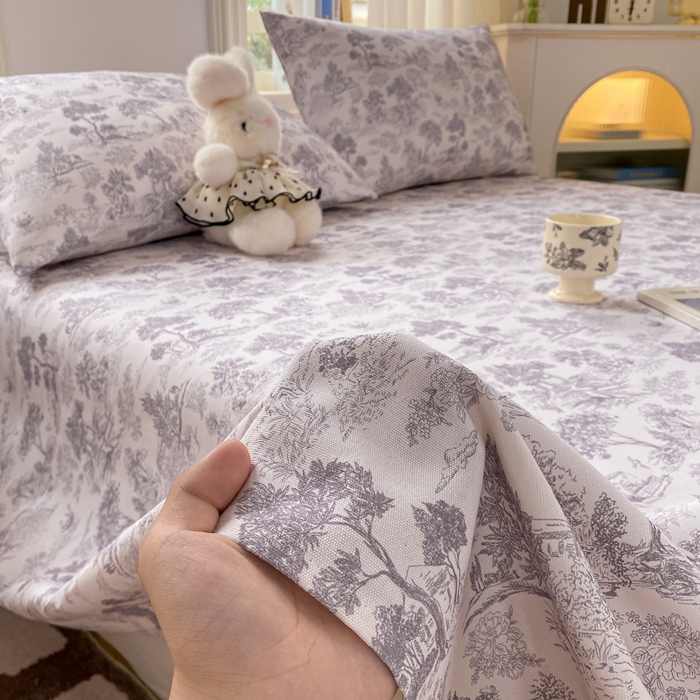 91家纺网 家纺一手货源 找家纺 漫仙阁家纺 2026新款老粗布床单系列 江南