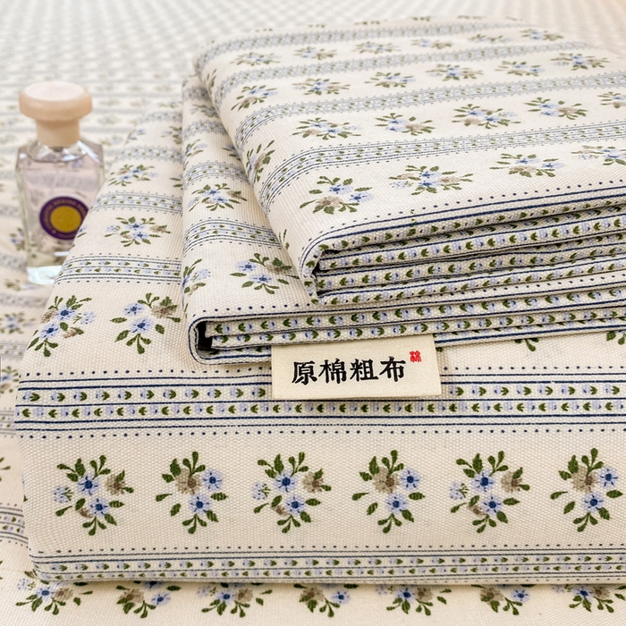 漫仙阁家纺 2026新款老粗布床单系列 兰心