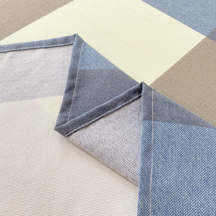 91家纺网 家纺一手货源 找家纺 漫仙阁家纺 2026新款老粗布床单系列 蓝格