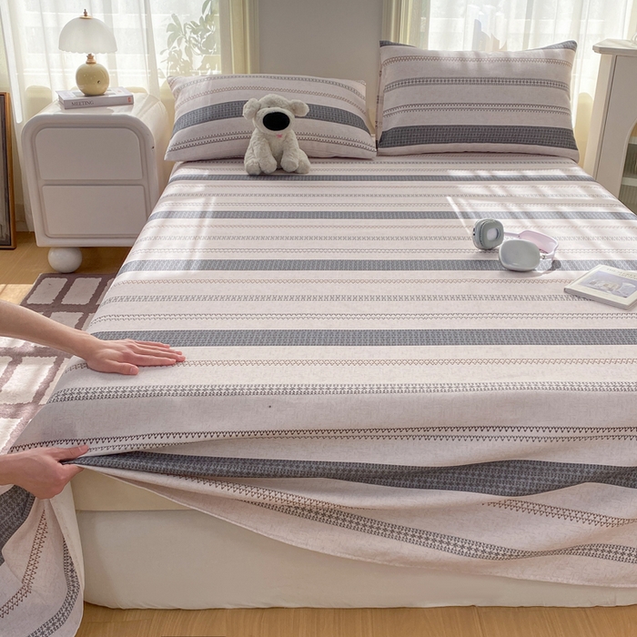 91家纺网 家纺一手货源 找家纺 漫仙阁家纺 2026新款老粗布床单系列 流金岁月