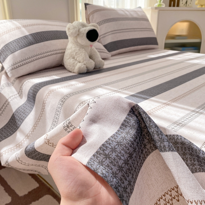 91家纺网 家纺一手货源 找家纺 漫仙阁家纺 2026新款老粗布床单系列 流金岁月