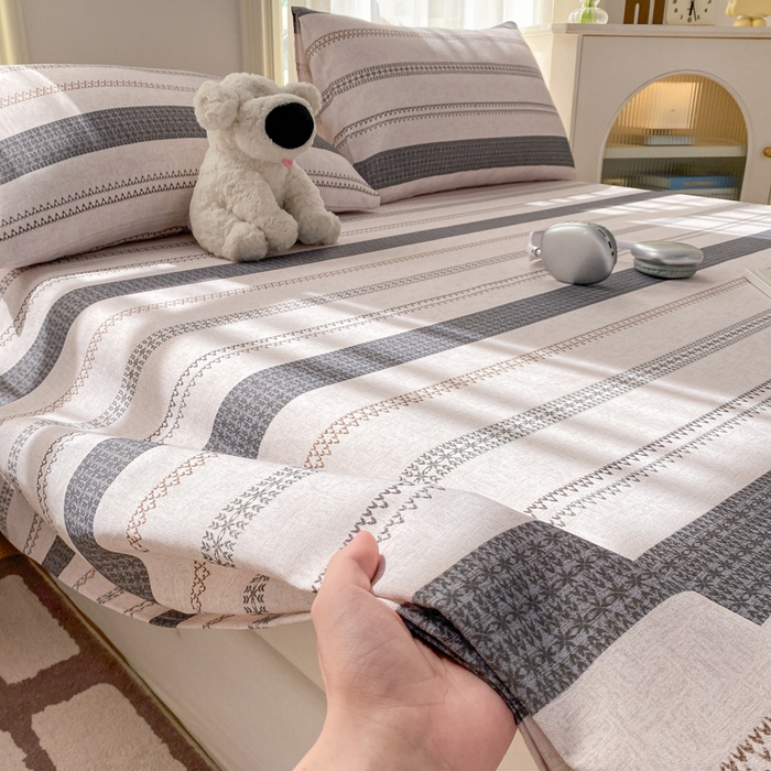 91家纺网 家纺一手货源 找家纺 漫仙阁家纺 2026新款老粗布床单系列 流金岁月