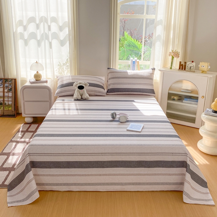 91家纺网 家纺一手货源 找家纺 漫仙阁家纺 2026新款老粗布床单系列 流金岁月