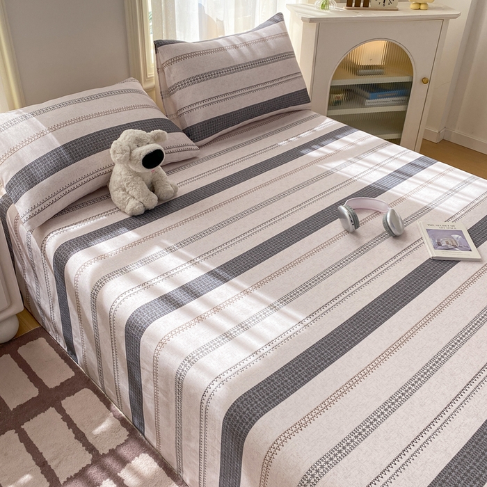 91家纺网 家纺一手货源 找家纺 漫仙阁家纺 2026新款老粗布床单系列 流金岁月