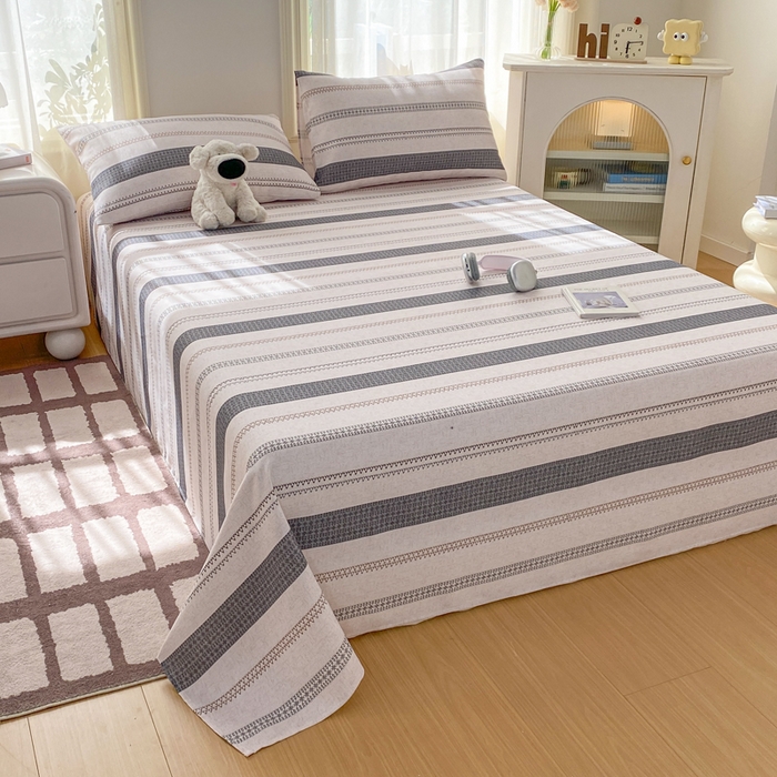 91家纺网 家纺一手货源 找家纺 漫仙阁家纺 2026新款老粗布床单系列 流金岁月