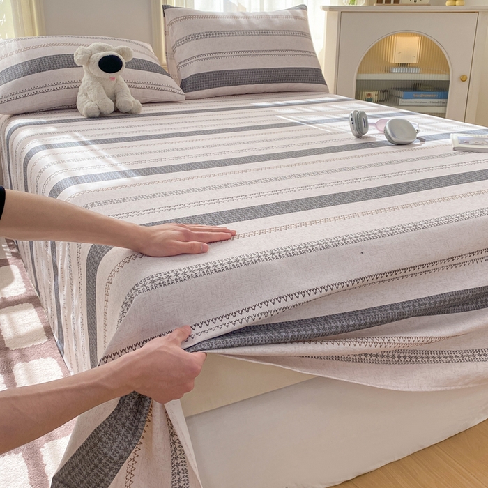 91家纺网 家纺一手货源 找家纺 漫仙阁家纺 2026新款老粗布床单系列 流金岁月