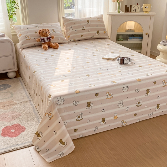 91家纺网 家纺一手货源 找家纺 漫仙阁家纺 2026新款老粗布床单系列 马上发财