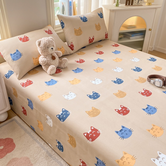 91家纺网 家纺一手货源 找家纺 漫仙阁家纺 2026新款老粗布床单系列 咪乐