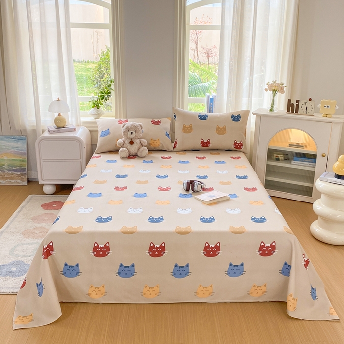 91家纺网 家纺一手货源 找家纺 漫仙阁家纺 2026新款老粗布床单系列 咪乐