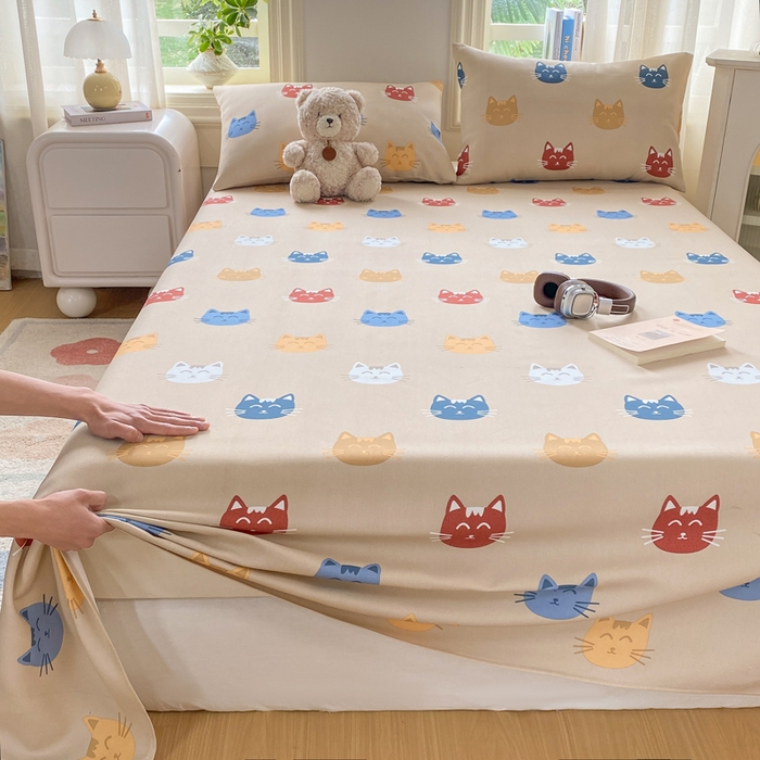 91家纺网 家纺一手货源 找家纺 漫仙阁家纺 2026新款老粗布床单系列 咪乐