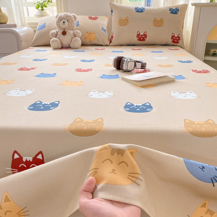 91家纺网 家纺一手货源 找家纺 漫仙阁家纺 2026新款老粗布床单系列 咪乐