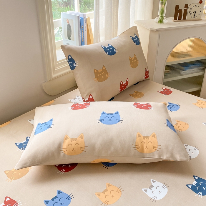 91家纺网 家纺一手货源 找家纺 漫仙阁家纺 2026新款老粗布床单系列 咪乐