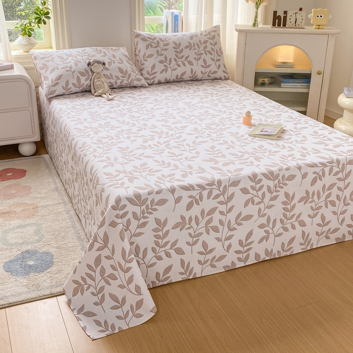 91家纺网 家纺一手货源 找家纺 漫仙阁家纺 2026新款老粗布床单系列 南枝