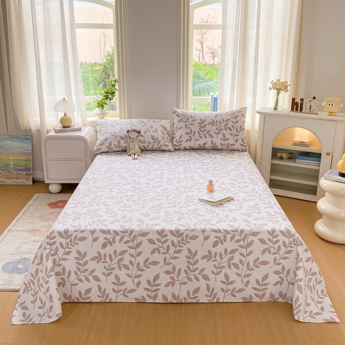 漫仙阁家纺 2026新款老粗布床单系列 南枝