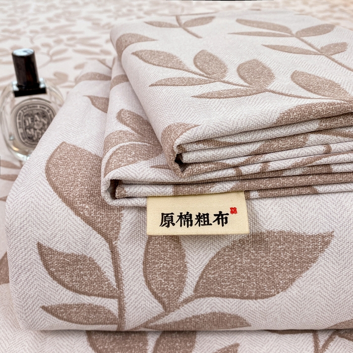 91家纺网 家纺一手货源 找家纺 漫仙阁家纺 2026新款老粗布床单系列 南枝