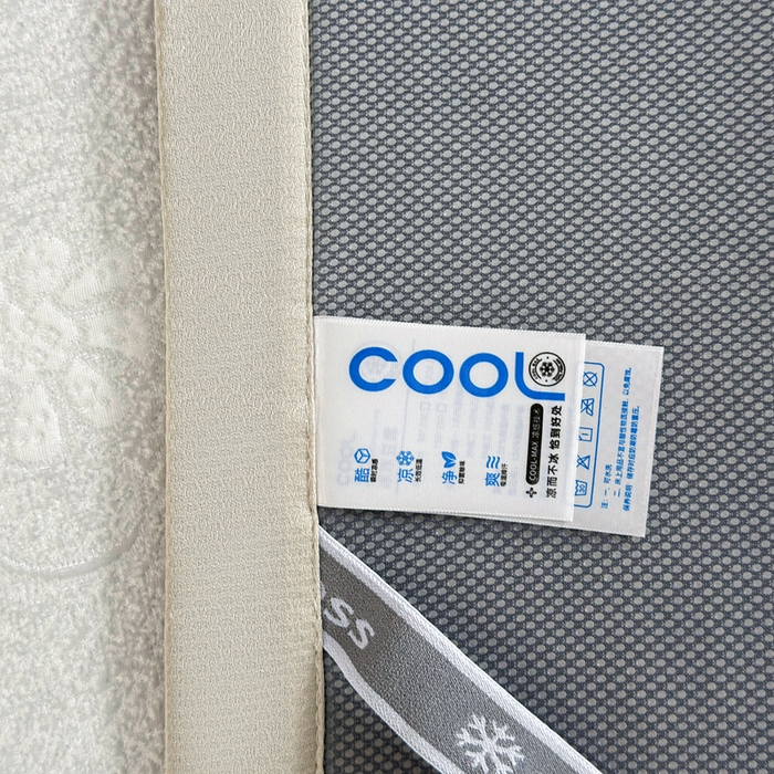 91家纺网 家纺一手货源 找家纺 绒艺席业 2026年新款立体浮雕工艺正宗凉感豆豆席凉席席子-平铺款 豆豆彩蝶-浅灰色