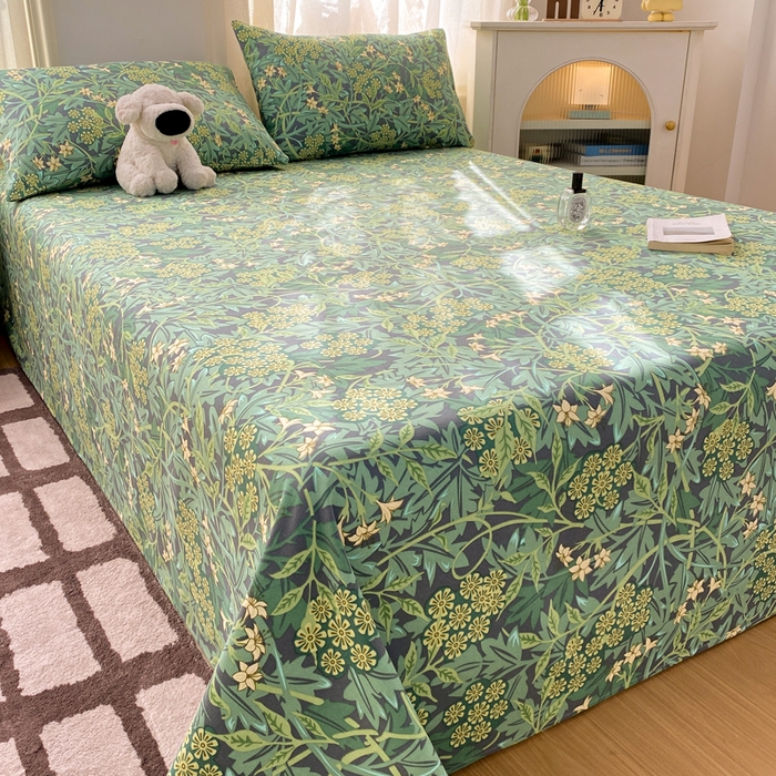 91家纺网 家纺一手货源 找家纺 漫仙阁家纺 2026新款老粗布床单系列 挪威森林