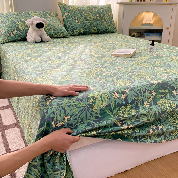 91家纺网 家纺一手货源 找家纺 漫仙阁家纺 2026新款老粗布床单系列 挪威森林