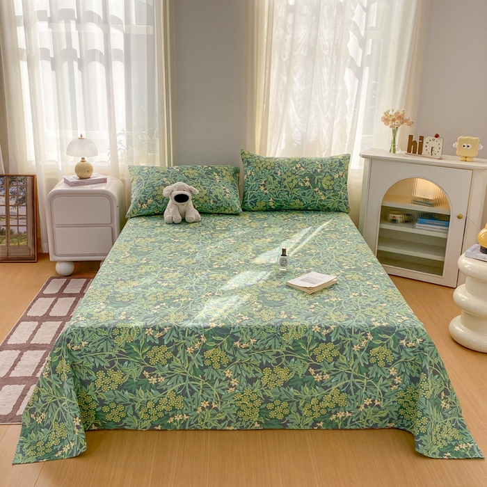 91家纺网 家纺一手货源 找家纺 漫仙阁家纺 2026新款老粗布床单系列 挪威森林