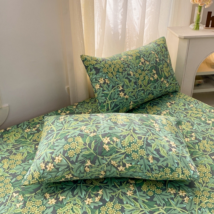 91家纺网 家纺一手货源 找家纺 漫仙阁家纺 2026新款老粗布床单系列 挪威森林