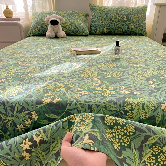 91家纺网 家纺一手货源 找家纺 漫仙阁家纺 2026新款老粗布床单系列 挪威森林