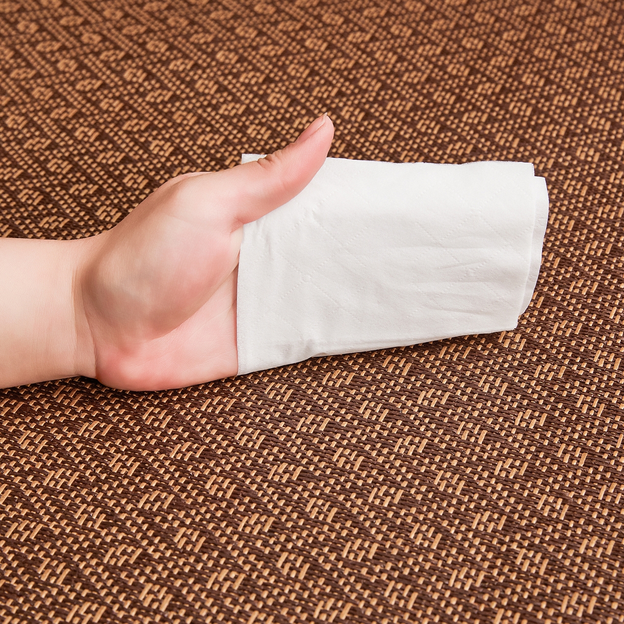 91家纺网 家纺一手货源 找家纺 绒艺席业 2026新款加密古香玉床笠款藤席凉席席子 藤格