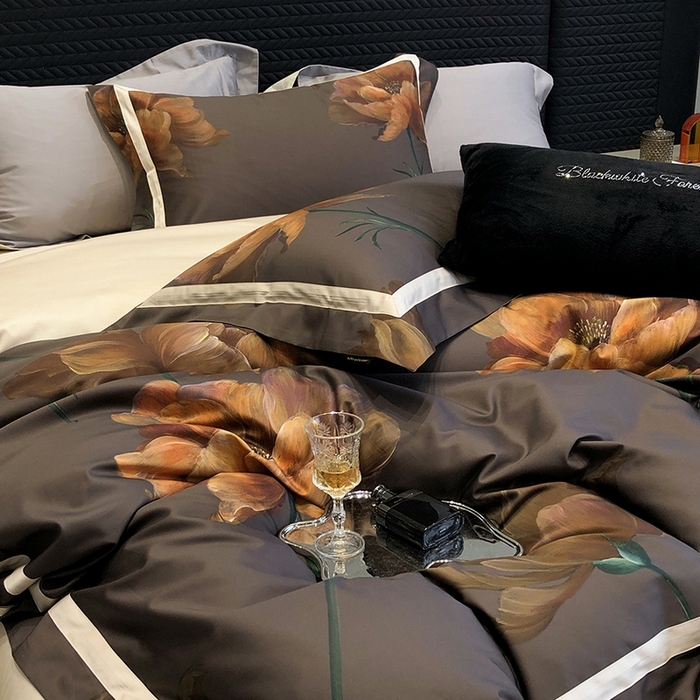 91家纺网 家纺一手货源 找家纺 （总）2024新款高支数码印花四件套