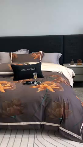 91家纺网 家纺一手货源 找家纺 （总）2024新款高支数码印花四件套