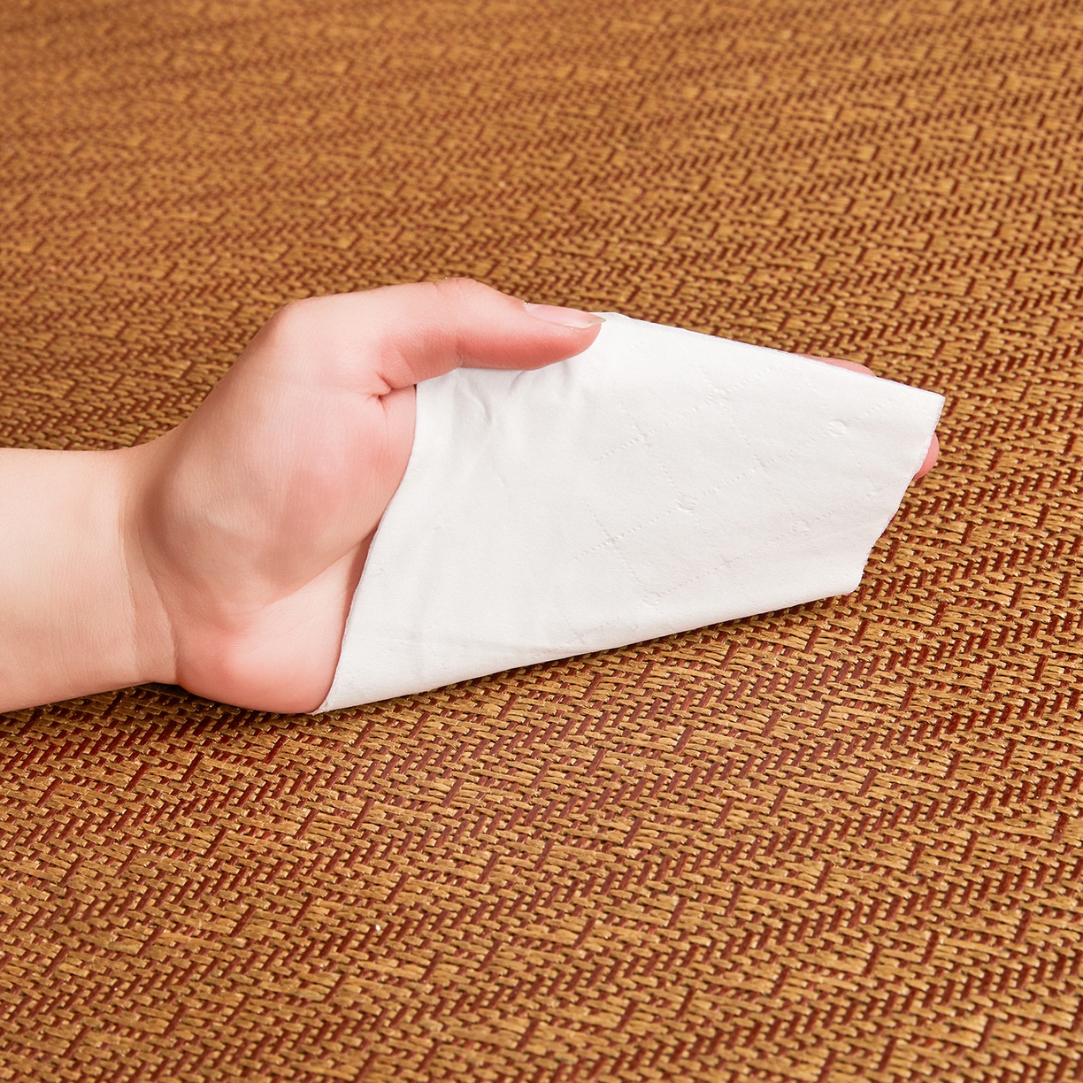 91家纺网 家纺一手货源 找家纺 绒艺席业 2026新款加密古香玉床笠款藤席凉席席子 藤悦