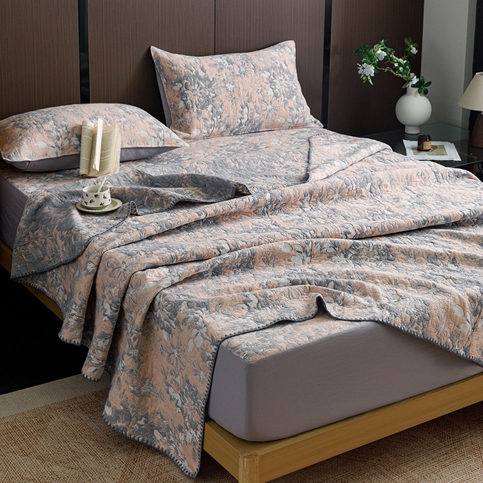 91家纺网 家纺一手货源 找家纺 （总）悦然毛巾被 2026新款全棉三层纱A类多功能毛巾被休闲毯夏被床盖床单