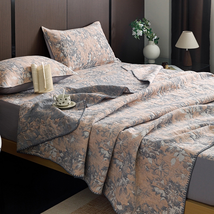 91家纺网 家纺一手货源 找家纺 （总）悦然毛巾被 2026新款全棉三层纱A类多功能毛巾被休闲毯夏被床盖床单