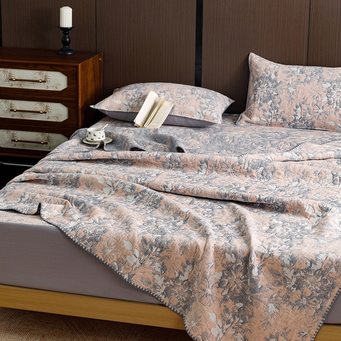 91家纺网 家纺一手货源 找家纺 （总）悦然毛巾被 2026新款全棉三层纱A类多功能毛巾被休闲毯夏被床盖床单