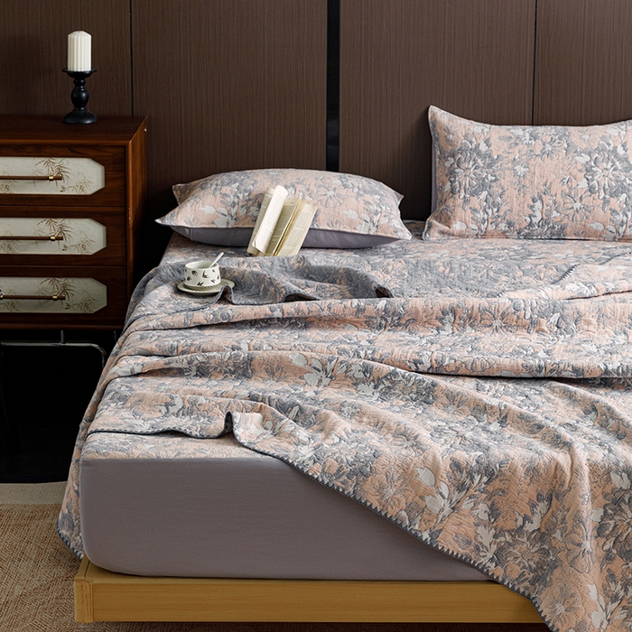 91家纺网 家纺一手货源 找家纺 （总）悦然毛巾被 2026新款全棉三层纱A类多功能毛巾被休闲毯夏被床盖床单